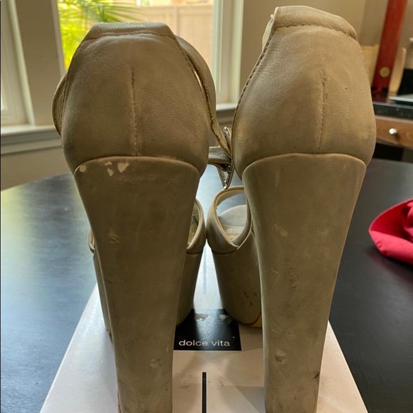 Steve Madden Whitman Platforms Bone Nubuck 6.5 - Picture 5 of 7